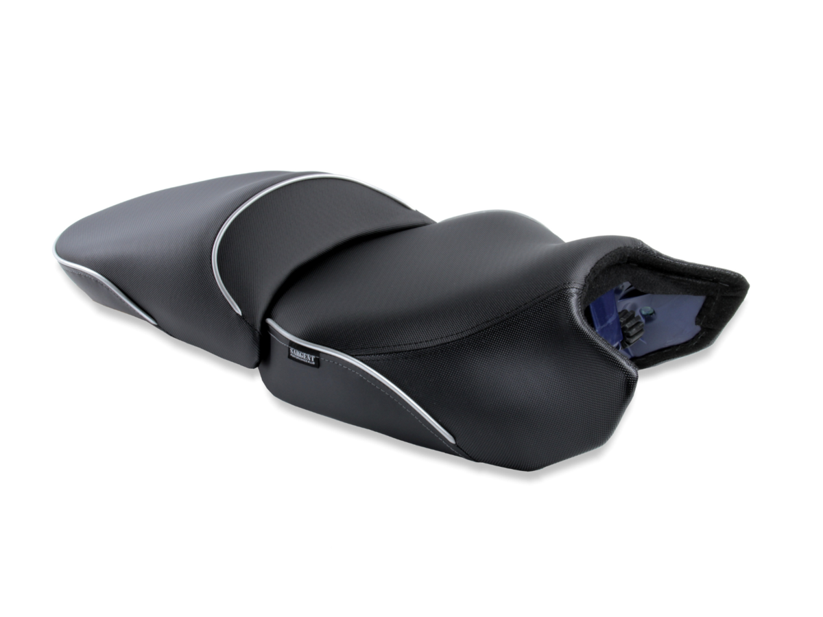 Sargent Cycle Product's World Sport Performance Plus Aftermarket Motorcycle Seat for the BMW R 1300 GS 2023+ with the TALL front rider's motorcycle seat.
